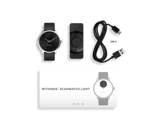 Withings HWA11 model 5 All Int ScanWatch Light Black 37 mm 5ATM