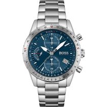 Hugo Boss 1513850 Pilot Edition Chronograph Mens Watch 44mm 5ATM