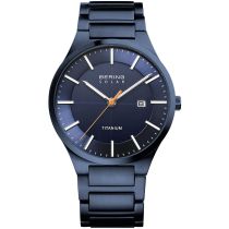 Bering 15239-797 Titanium Solar Mens Watch 39mm 10ATM