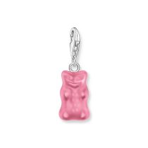 Thomas Sabo 2193-017-9 Silver Charm Gold Bears Pendant in Pink Ladies