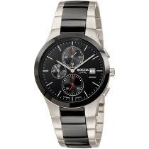 Boccia 3748-01 men`s watch Chronograph ceramic titanium Mens Watch 39mm 5ATM