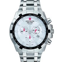 Swiss Alpine Military 7043.9132 Chronograph Mens Watch 46mm 10ATM