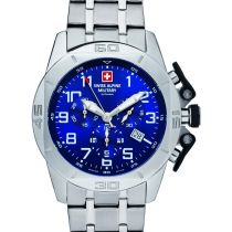 Swiss Alpine Military 7063.9135 Chronograph Mens Watch 45mm 10ATM