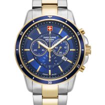 Swiss Alpine Military 7089.9145 Chronograph Mens Watch 44mm 10ATM