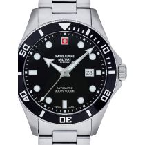 Swiss Alpine Military 7095.2137 Diver Automatic Mens Watch 44mm 30ATM