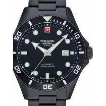 Swiss Alpine Military 7095.2177 Diver Automatic Mens Watch 44mm 30ATM