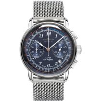 Zeppelin 7614M-3 LZ126 Los Angeles Chronograph Mens Watch 43mm 5ATM