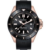 Edox 80120-37RNNCA-NIR Skydiver Neptunian Mens Watch 44mm 100ATM