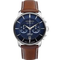 Zeppelin 8422-3 Atlantic Automatic Chronograph Mens Watch 42 mm 5ATM