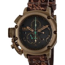 U-Boat 8526 Chimera Bronze Chronograph Automatic Mens Watch 46mm 10ATM