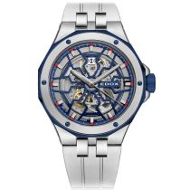 Edox 85303-357BUCAB-BUIRB Delfin Mecano Automatic Mens Watch 43mm 20ATM