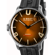 U-Boat 8703/B Darkmoon Brown SS Soleil Mens Watch 44mm 5ATM