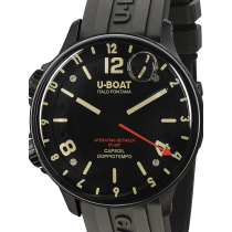 U-Boat 8770/A Capsoil Qs. Doppiotempo DLC Mens Watch 45mm 10ATM