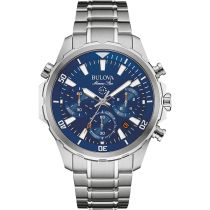 Bulova 96B256 Marine Star Chronograph Mens Watch 43mm 10ATM