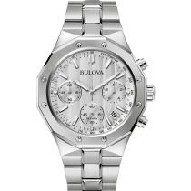 Bulova 96B408 Misc Classic Chronograph Mens Watch 44mm 10ATM