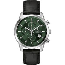 Bulova 96B413 Sutton Chronograph Mens Watch 41mm 3ATM