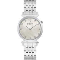 Bulova 96P216 Ladies Watch Regatta 11 Diamonds 30mm 3ATM