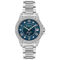 Bulova 96R215 Marine Star Ladies Watch 32mm 10ATM