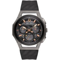 Bulova 98A162 Curv Chronograph Mens Watch 44mm 3ATM