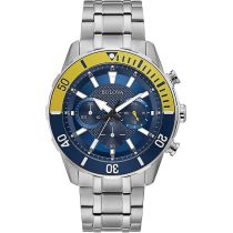 Bulova 98A245 Sport Chronograph Mens Watch 44mm 10ATM