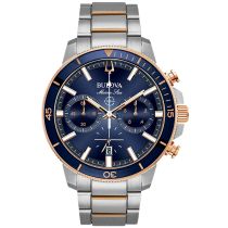 Bulova 98B301 Marine Star Chronograph Mens Watch 45mm 20ATM