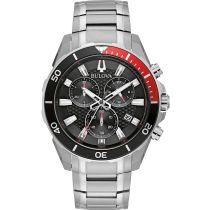 Bulova 98B344 Classic Chronograph Mens Watch 43mm 10ATM