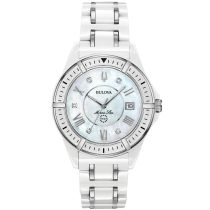 Bulova 98P172 Marine Star Ladies Watch 37mm 10ATM