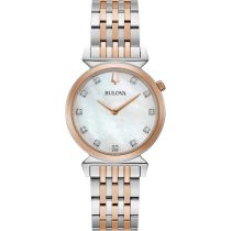 Bulova 98P192 Ladies Watch Regatta 11 Diamonds 30mm 3ATM