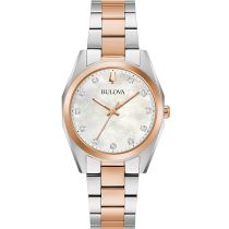 Bulova 98P207 Surveyor diamond Ladies Watch 31mm 3ATM