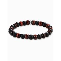 Thomas Sabo A2196-806-7-L19 Unisex Armband Obsidian und rotes Tigerauge