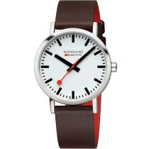 Mondaine A660.30360.11SBGV Mens Watch Classic SBB vegan 40mm 3ATM