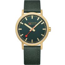 Mondaine A660.30360.60SBS Classic Green And Gold 40mm 3ATM