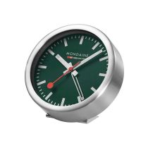 Mondaine A997.MCAL.66SBV.1 Forest Green Mini Wall Clock Table Clock & Alarm Clock 12,5 cm