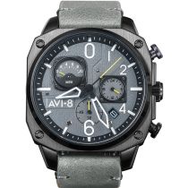 AVI-8 AV-4052-03 Hawker Hunter Chronograph Mens Watch 45mm 5ATM