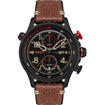 AVI-8 AV-4080-04 Hawker Hunter Chronograph Mens Watch 44mm 5ATM