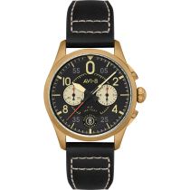 AVI-8 AV-4089-07 Mens Watch Spitfire Lock Chronograph 42mm 5ATM