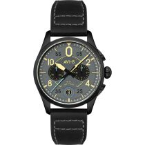 AVI-8 AV-4089-08 Mens Watch Spitfire Lock Chronograph 42mm 5ATM