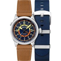 AVI-8 AV-4120-01 Mens Watch Wingman Worldtimer Automatic GMT 41mm 5ATM