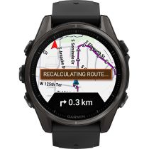 Garmin 010-02903-21 Herrenuhr fenix 8 AMOLED Saphirglas Silikonband 43mm 10ATM