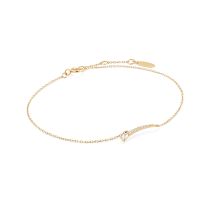 ANIA HAIE BAU007-01YG Afterglow Bracelet with White Sapphire Gold 14K