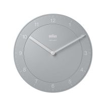 Braun BC06G-DCF Classic Radio Controlled Wall Clock 20 cm Gray