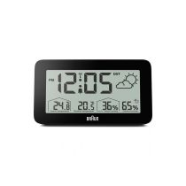 Braun BC13BP-DCF digital radio alarm clock w. weather station