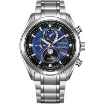 Citizen BY1010-81L Eco-Drive Moon Phase Titanium Radio Contr. Mens Watch