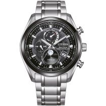 Citizen BY1018-80E Eco-Drive Moon Phase Titanium Radio Contr. Mens Watch