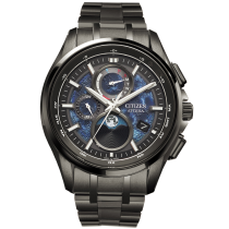 Citizen BY1008-67L Mens Watch Eco-Drive Moonphase Titanium Radio