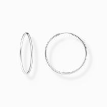 Thomas Sabo CR728-001-21 Silver hoop earrings 40 mm 