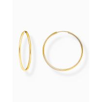 Thomas Sabo CR728-413-39 Gold-plated hoop earrings 40 mm 