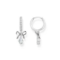 Thomas Sabo CR749-643-14 Silver Creols With Bow Pendant Ladies