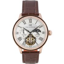 Carl von Zeyten CVZ0081RCRS Schiltach Automatic Dual Time Mens Watch 46mm 