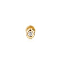 ANIA HAIE Single Ear Studs Magma Wave Gold 14K EAU004-01YG